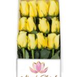 Caja 12 Rosas Amarillas