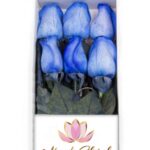 Caja 6 Rosas Azules