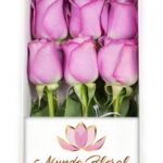 Caja 6 Rosas Lilas