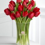 Jarrón 15 Tulipanes Rojos