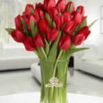 Jarrón 20 Tulipanes Rojos