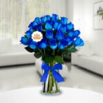 Jarrón 24 Rosas Azules
