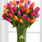 Jarrón 30 Tulipanes Mixtos