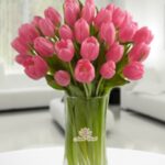 Jarrón 30 Tulipanes Rosados