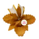 Orquídea Artificial Dorada