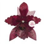 Orquidea Artificial Guinda / Rojo Vino