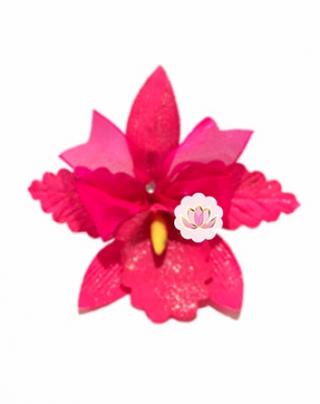 Orquídea Artificial Rosa Neón