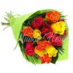 Ramo 12 Rosas multicolor