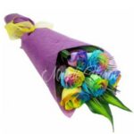 Ramo 6 Rosas arcoiris