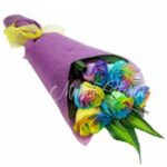 Ramo 6 Rosas arcoiris