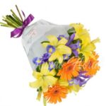 Ramo Gerberas, iris y lirios