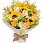 Ramo Rosas y Girasoles